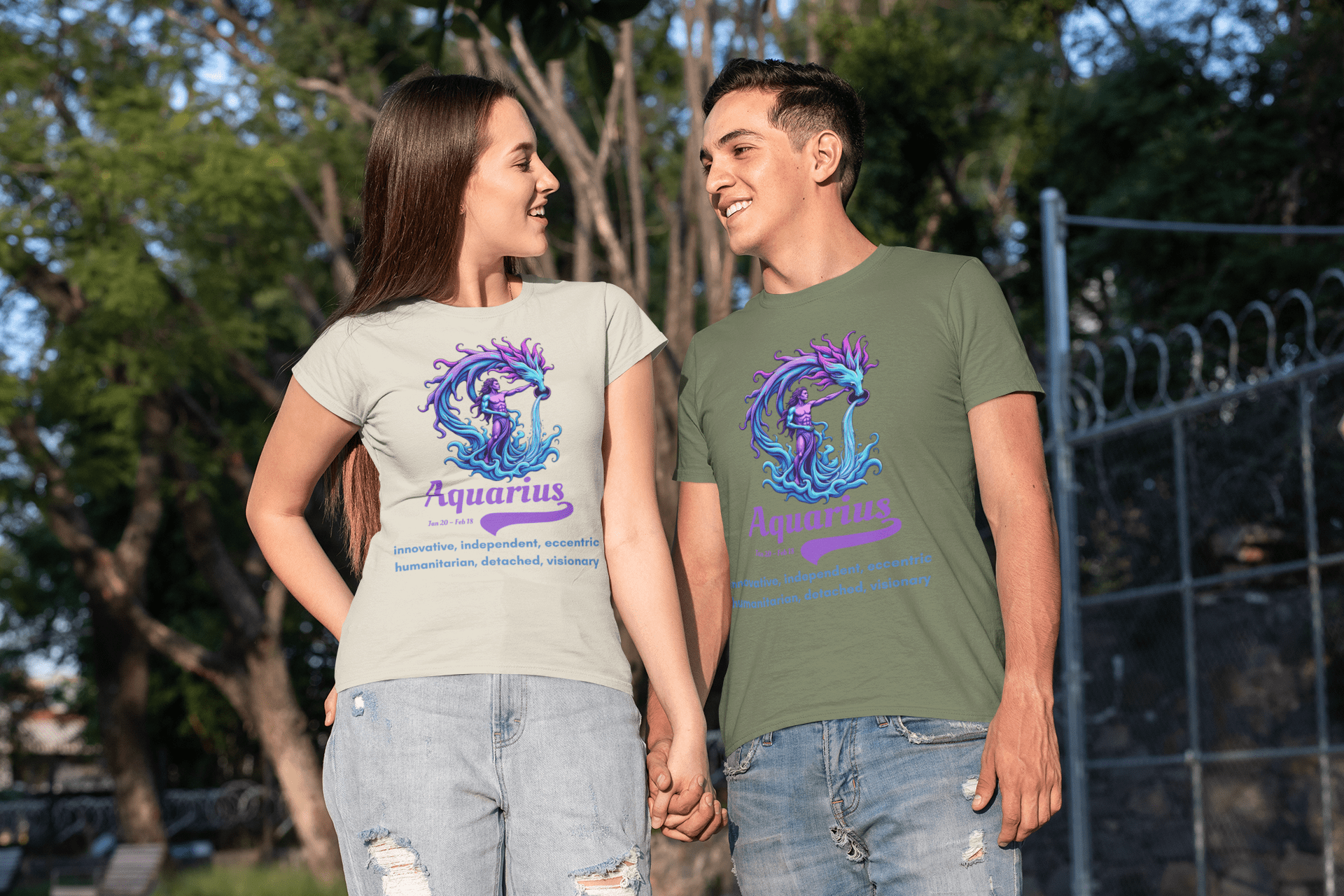 Printify T-Shirt Aquarius T-Shirt Aquarius T-Shirt