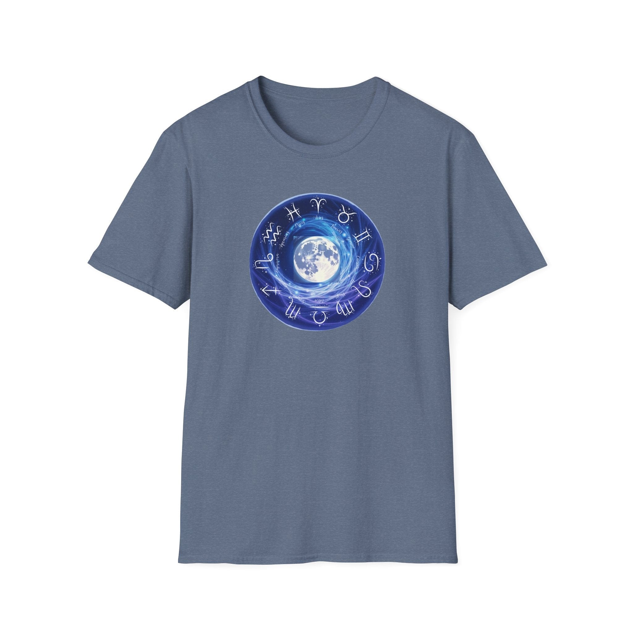 Printify T-Shirt Heather Indigo / S Astrology Chart T-Shirt Astrology Chart T-Shirt 32745256958467848294