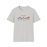 Printify T-Shirt Ice Grey / S Be Yourself Daisies T-Shirt Be Yourself Daisies T-Shirt 20939332768699249330