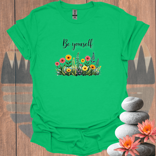 Printify T-Shirt Heather Irish Green / S Be Yourself Garden T-Shirt Be Yourself Garden T-Shirt 21933965939245487123