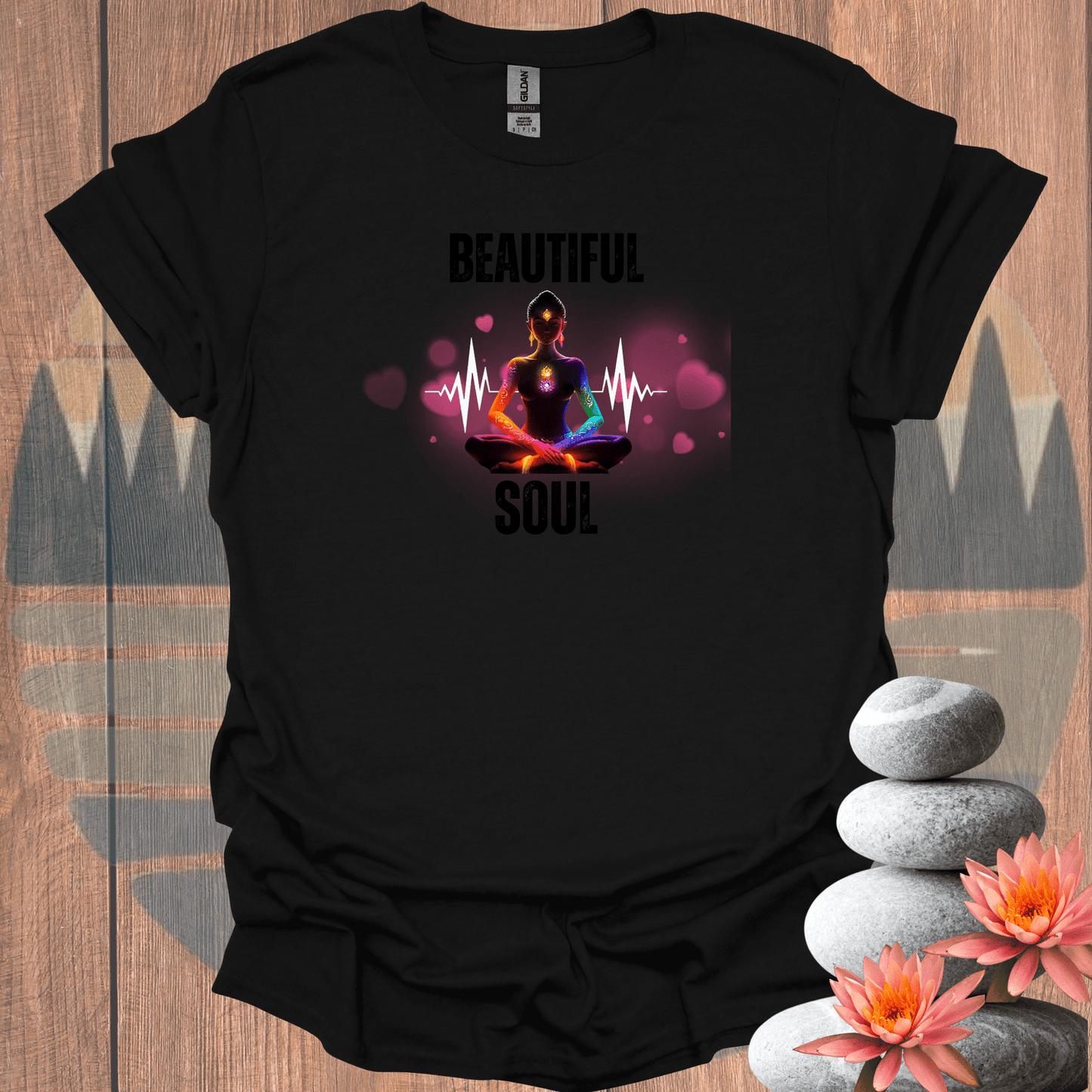 Printify T-Shirt Black / S Beautiful Soul T-Shirt Beautiful Soul T-Shirt 26630191612265802390