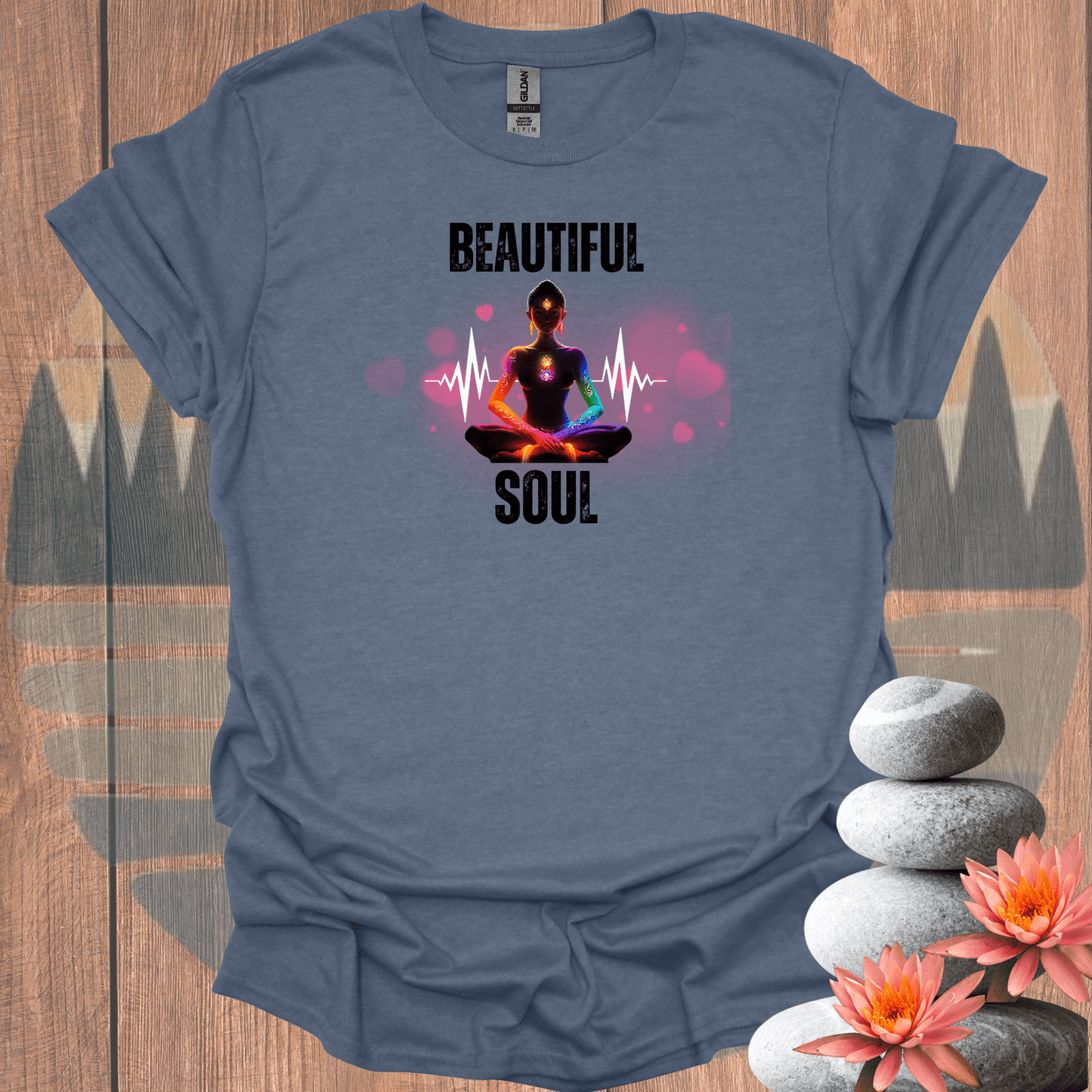 Printify T-Shirt Heather Indigo / S Beautiful Soul T-Shirt Beautiful Soul T-Shirt 19249404324543785226