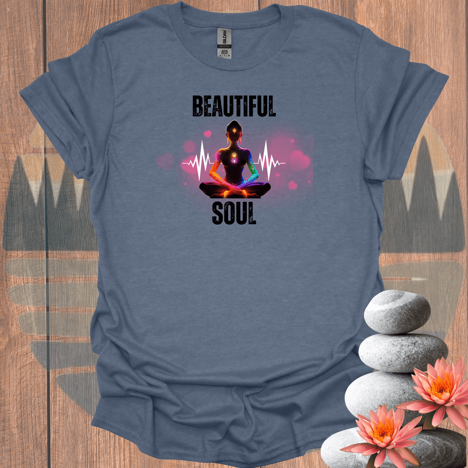 Printify T-Shirt Heather Indigo / S Beautiful Soul T-Shirt Beautiful Soul T-Shirt 19249404324543785226