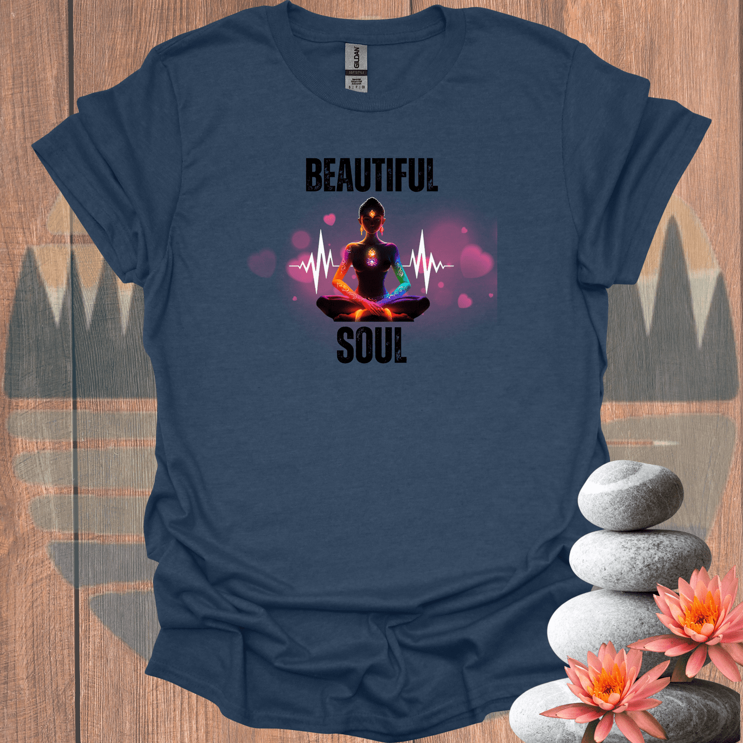 Printify T-Shirt Heather Navy / S Beautiful Soul T-Shirt Beautiful Soul T-Shirt 20024552759621739268