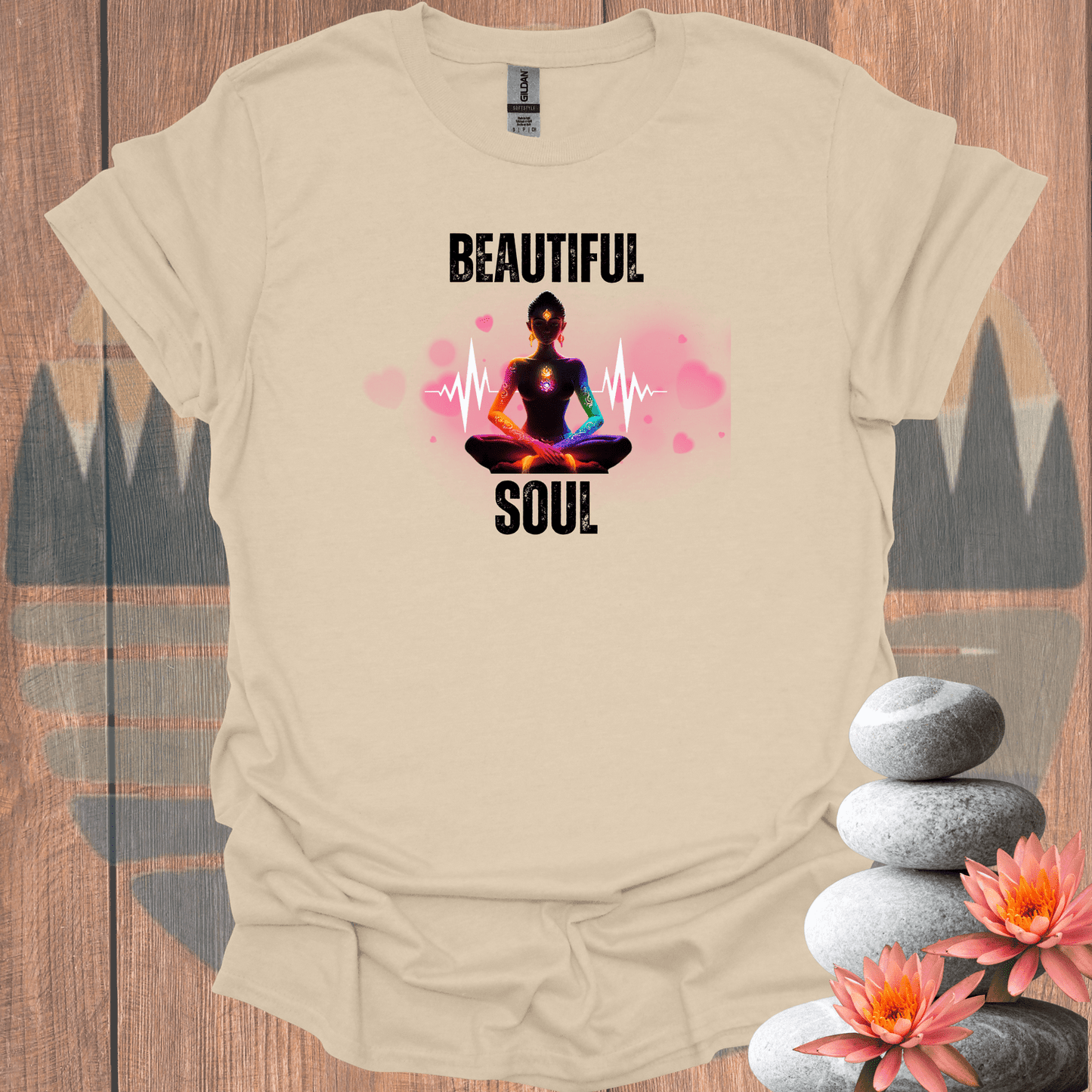 Printify T-Shirt Sand / S Beautiful Soul T-Shirt Beautiful Soul T-Shirt 32188624106027071942