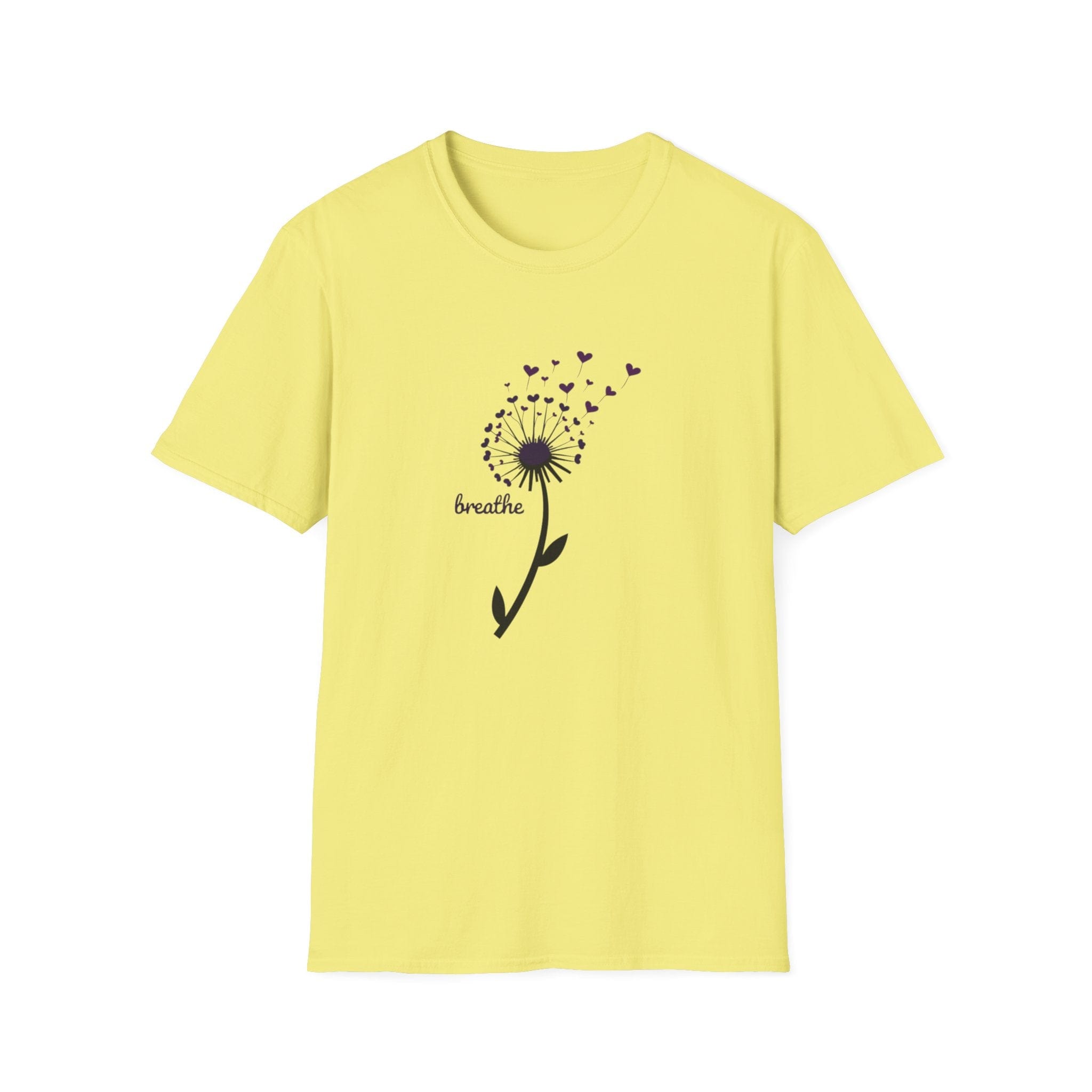 Printify T-Shirt Cornsilk / S Breathe Blowing Petals T-Shirt Breathe Blowing Petals T-Shirt 10244849767427142418