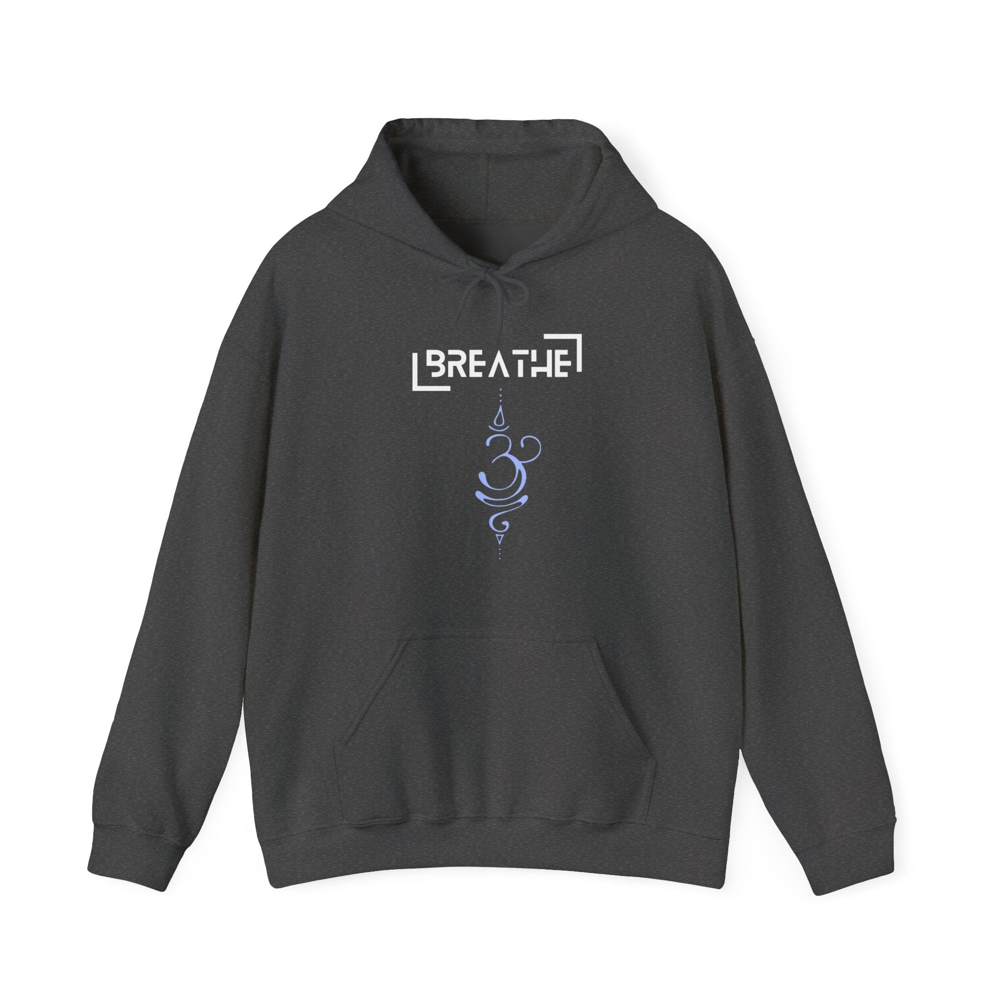 Printify Hoodie Dark Heather / S Breathe Parentheses Hoodie Breathe Parentheses Hoodie 58851842993778482719