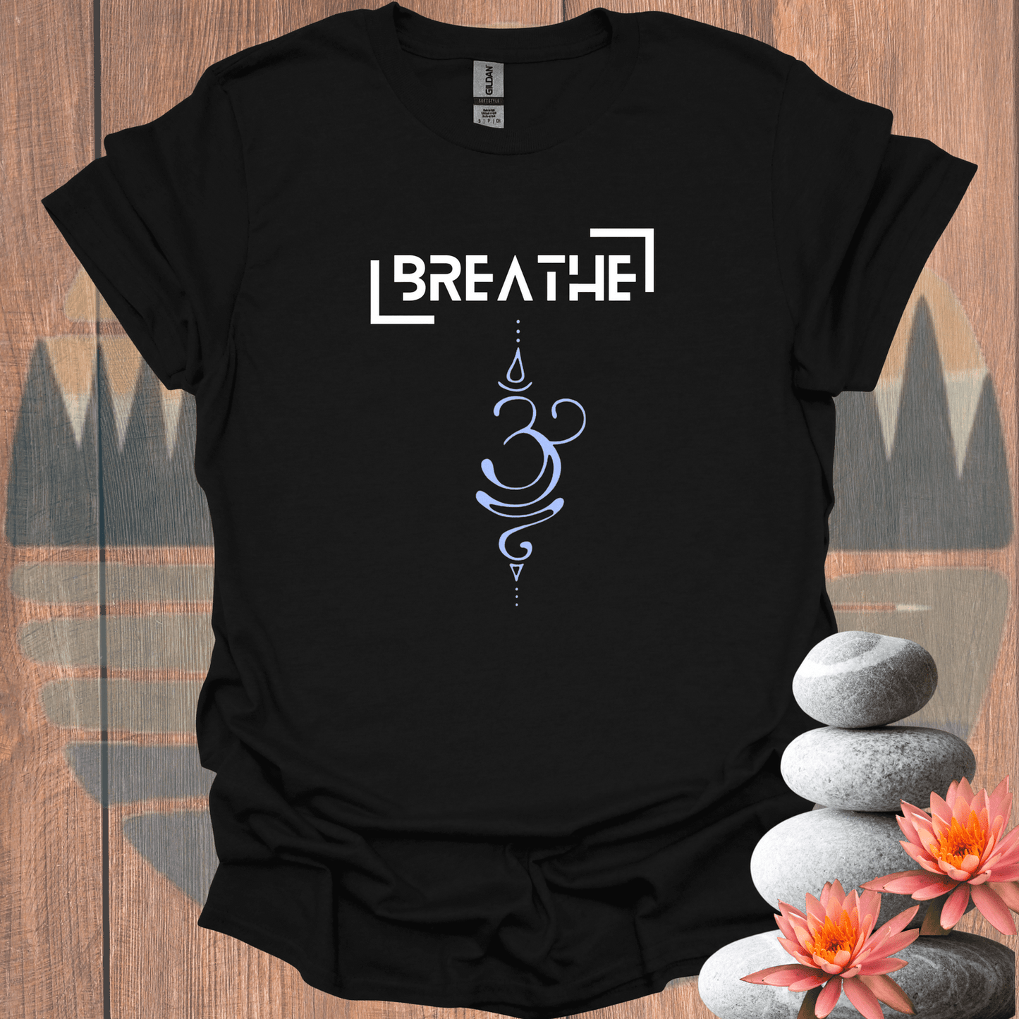 Printify T-Shirt Black / S Breathe parentheses T-Shirt Breathe parentheses T-Shirt 72023423206115148711