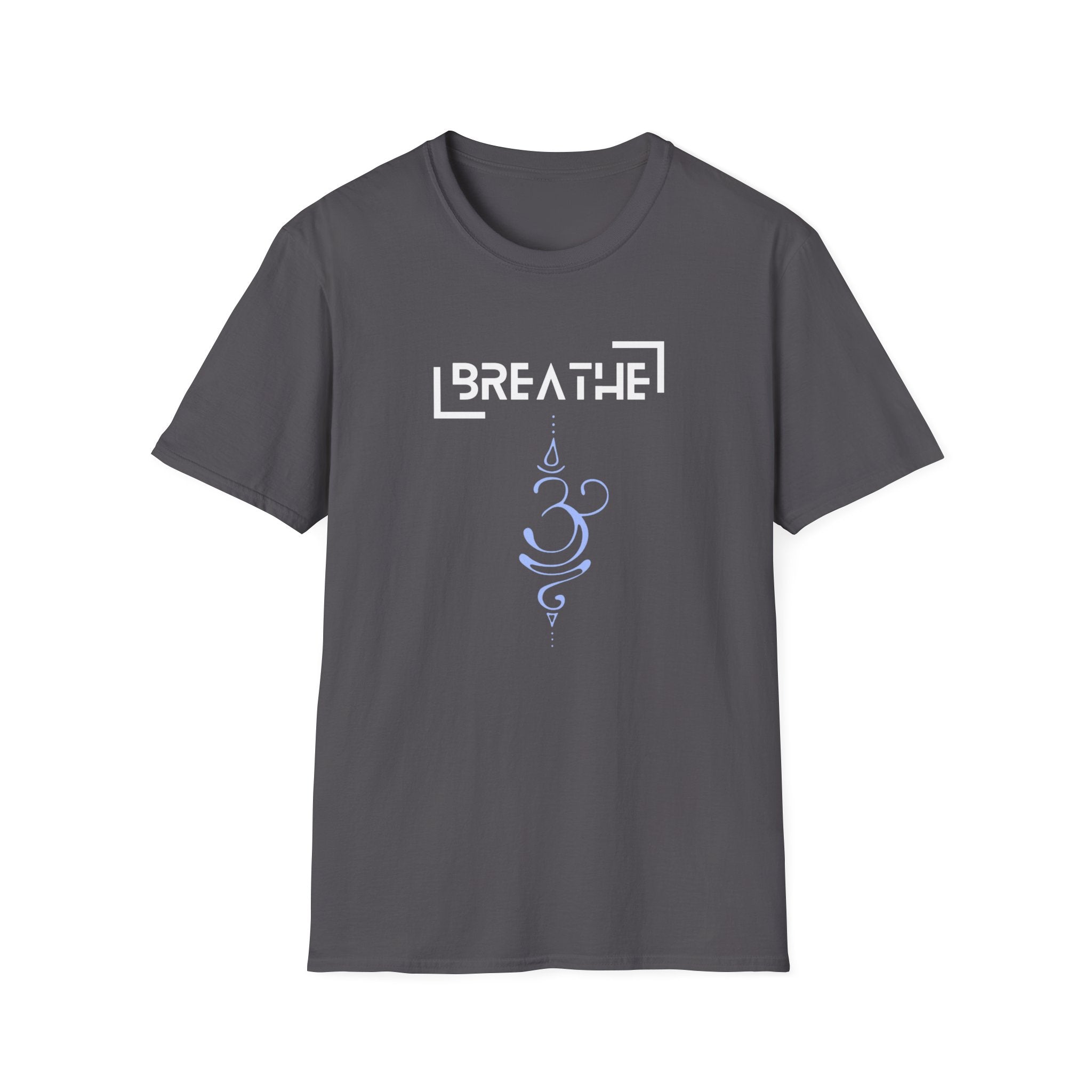 Printify T-Shirt Charcoal / S Breathe Parentheses T-Shirt Breathe Parentheses T-Shirt 25208206655635677608