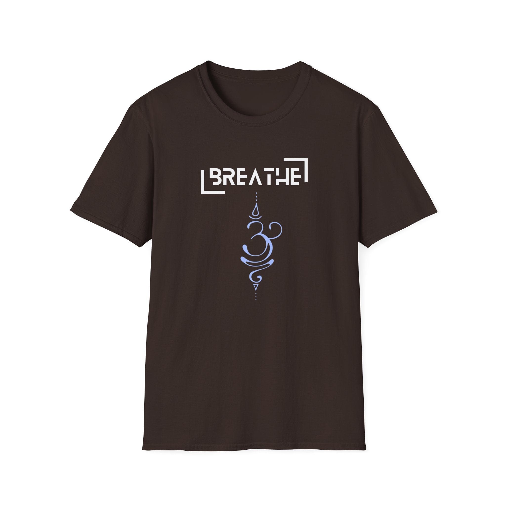 Printify T-Shirt Dark Chocolate / S Breathe Parentheses T-Shirt Breathe Parentheses T-Shirt 45349539055085773725