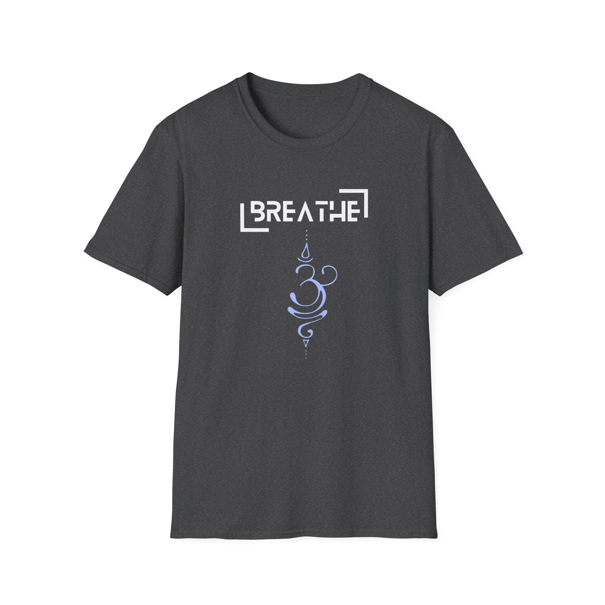 Printify T-Shirt Dark Heather / S Breathe Parentheses T-Shirt Breathe Parentheses T-Shirt 90756553332400141819