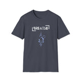 Printify T-Shirt Heather Navy / S Breathe Parentheses T-Shirt Breathe Parentheses T-Shirt 11607895057211448649