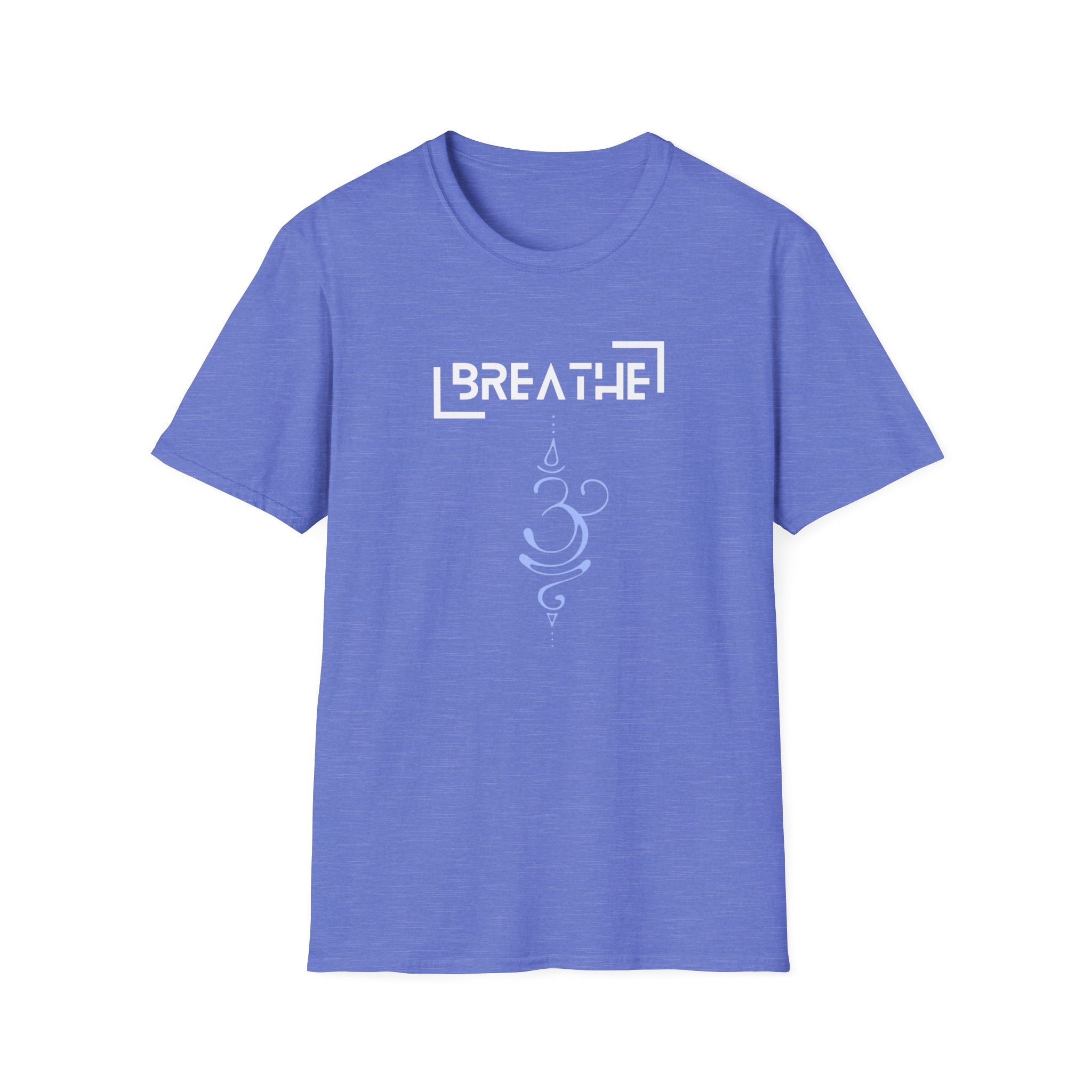 Printify T-Shirt Heather Royal / S Breathe Parentheses T-Shirt Breathe Parentheses T-Shirt 24059780252852208869
