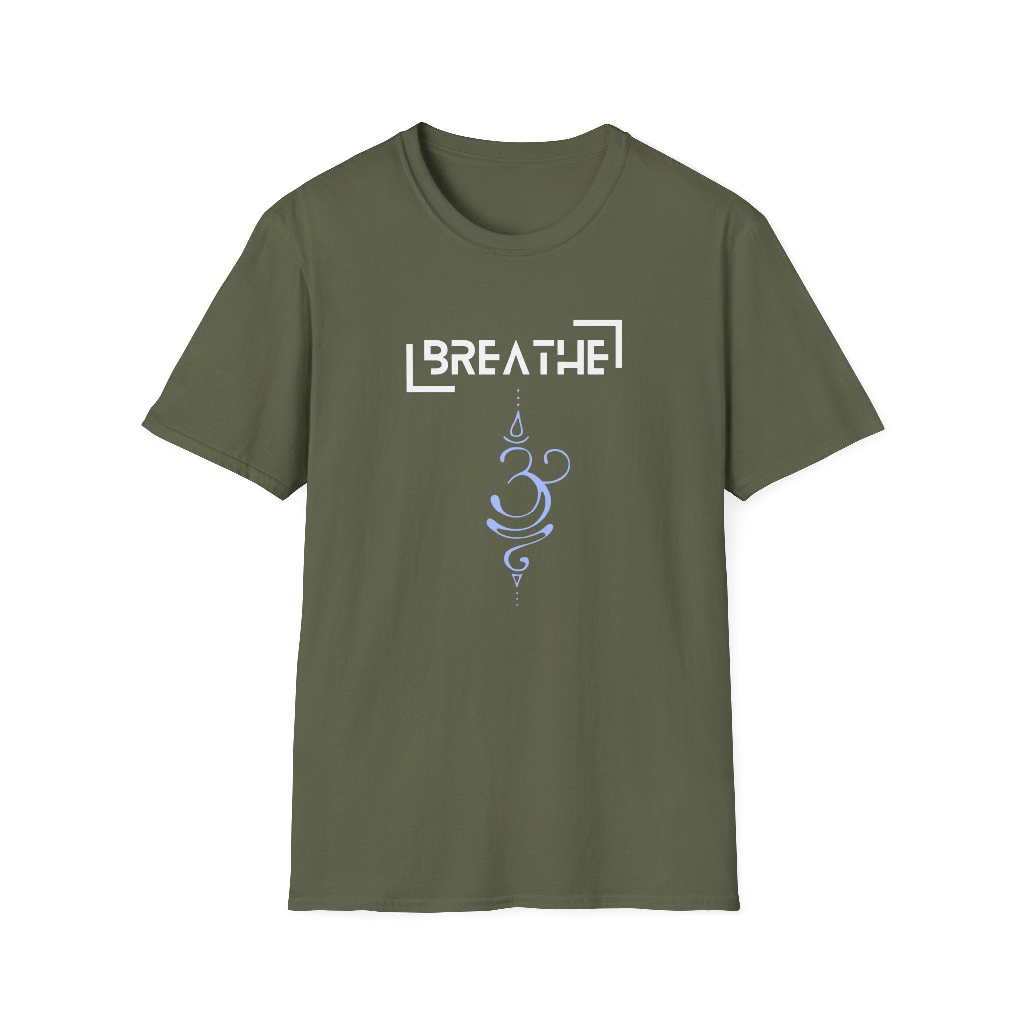 Printify T-Shirt Military Green / S Breathe Parentheses T-Shirt Breathe Parentheses T-Shirt 17158408193878407375