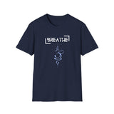 Printify T-Shirt Navy / S Breathe Parentheses T-Shirt Breathe Parentheses T-Shirt 60094463549719118438