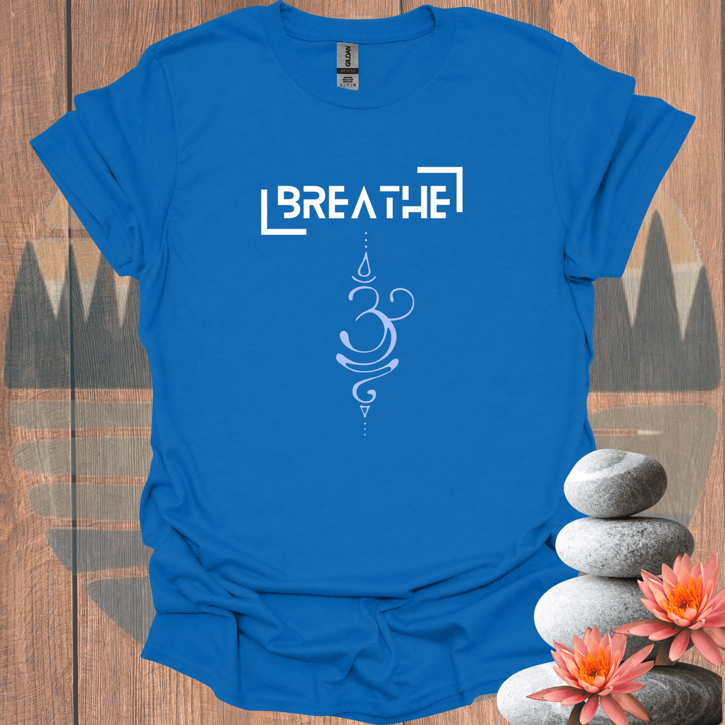 Printify T-Shirt Royal / S Breathe parentheses T-Shirt Breathe parentheses T-Shirt 29916509777495568867