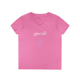 Printify V-neck S / Azalea Breathe Parentheses V-Neck Breathe Parentheses V-Neck 26142753900111555405