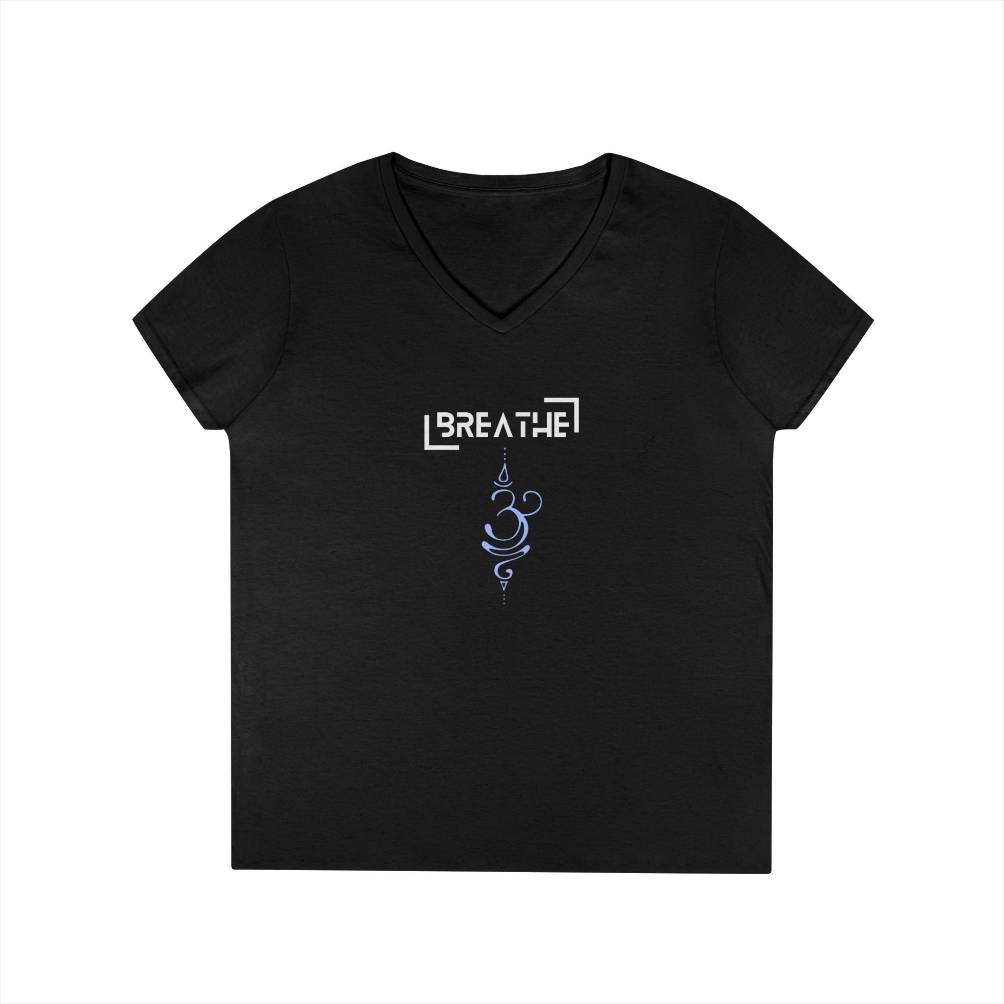 Printify V-neck S / Black Breathe Parentheses V-Neck Breathe Parentheses V-Neck 54068898509711085402