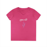 Printify V-neck S / Heliconia Breathe Parentheses V-Neck Breathe Parentheses V-Neck 15778655590672977728