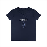 Printify V-neck S / Navy Breathe Parentheses V-Neck Breathe Parentheses V-Neck 41937426365571949011