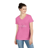 Printify V-neck Breathe Symbol V-Neck Breathe Symbol V-Neck