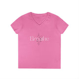 Printify V-neck S / Azalea Breathe Symbol V-Neck Breathe Symbol V-Neck 31099418871662082792