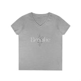 Printify V-neck S / Sport Grey Breathe Symbol V-Neck Breathe Symbol V-Neck 14896614689495874053