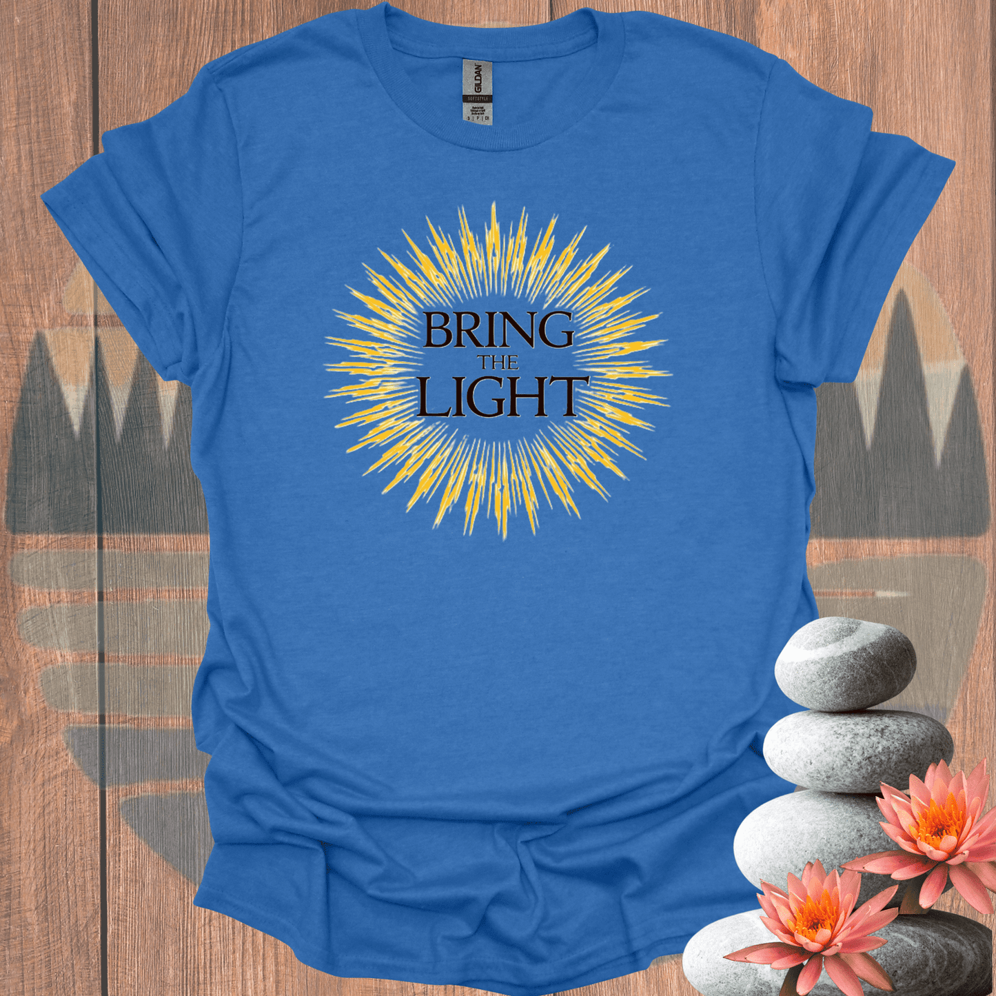 Printify T-Shirt Heather Royal / S Bring the Light T-Shirt Bring the Light T-Shirt 18659712040339253349