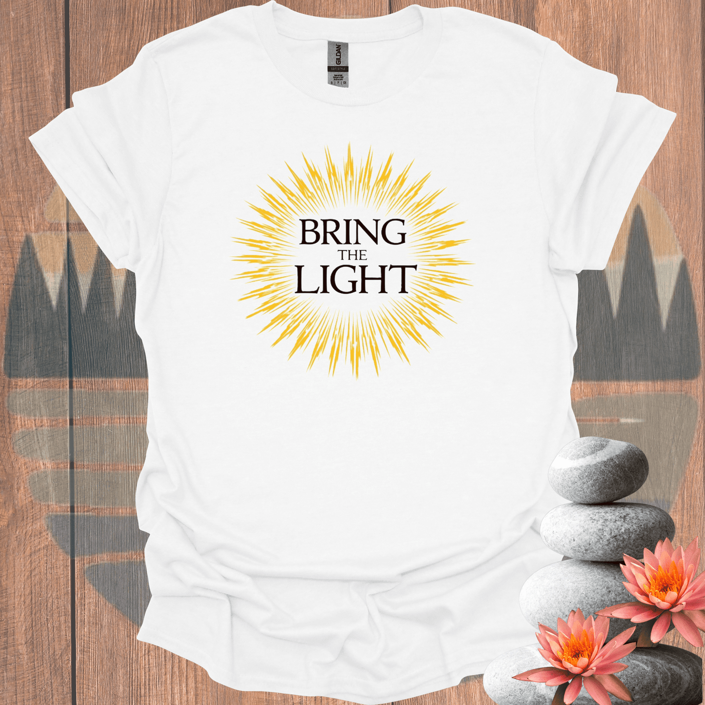 Printify T-Shirt White / S Bring the Light T-Shirt Bring the Light T-Shirt 17836795642700079558