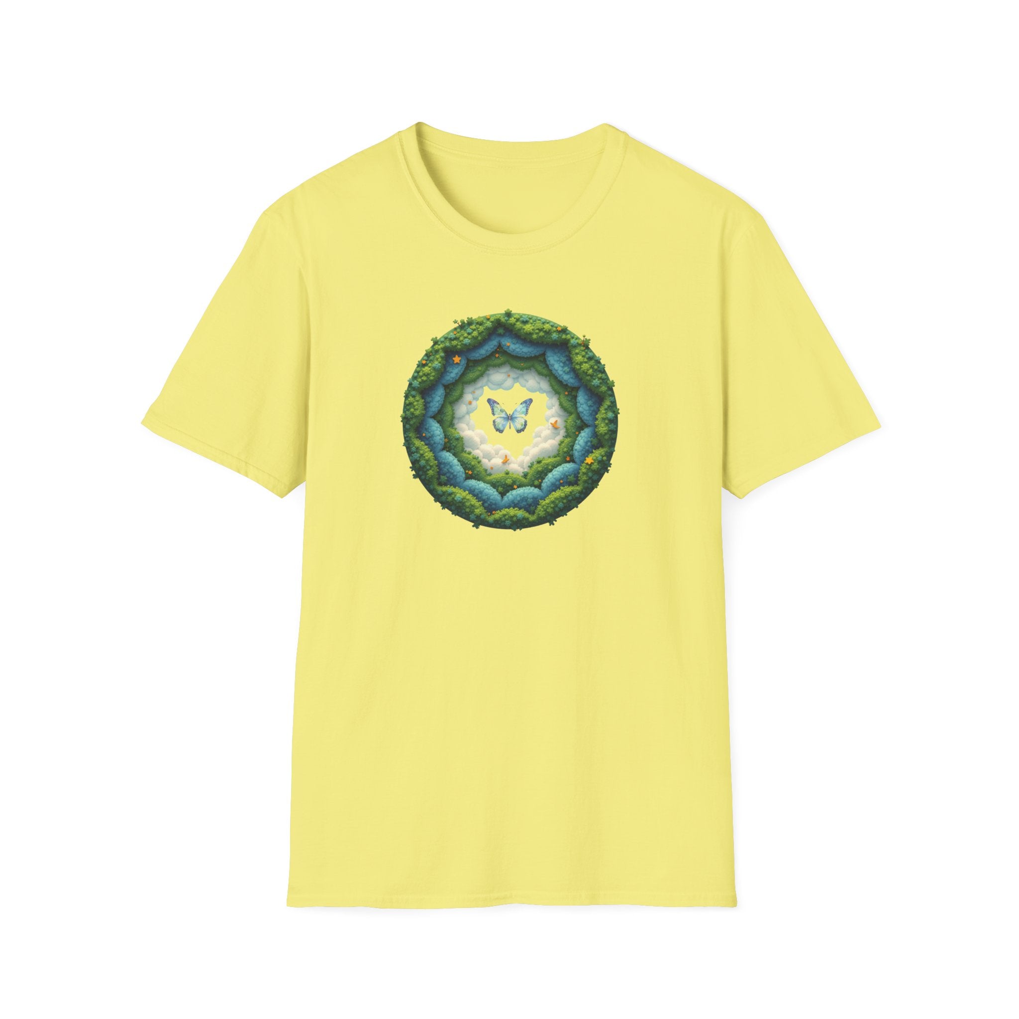 Printify T-Shirt Cornsilk / S Butterfly Clouds Butterfly Clouds 82432276214600104310