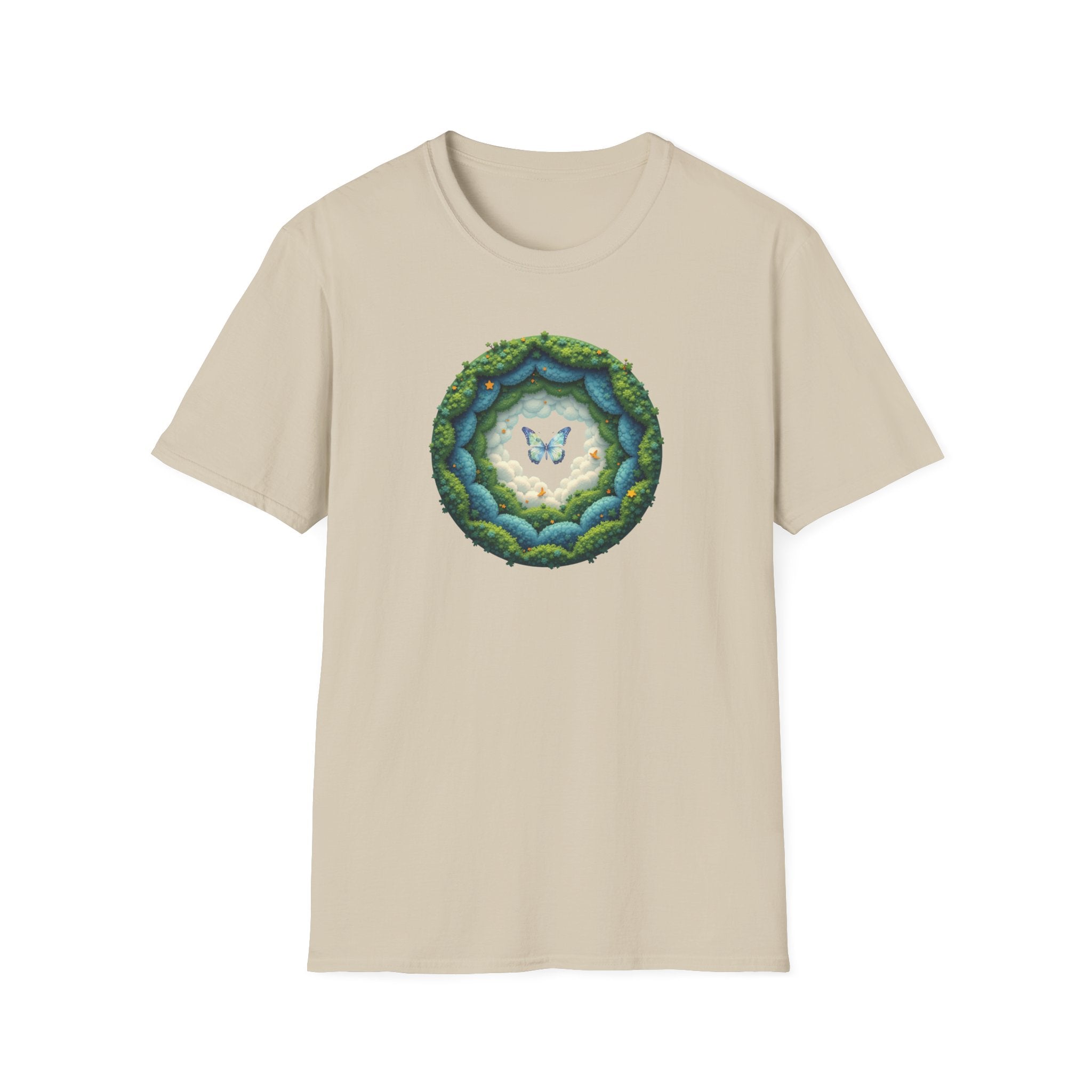 Printify T-Shirt Sand / S Butterfly Clouds Butterfly Clouds 28677706427340036926