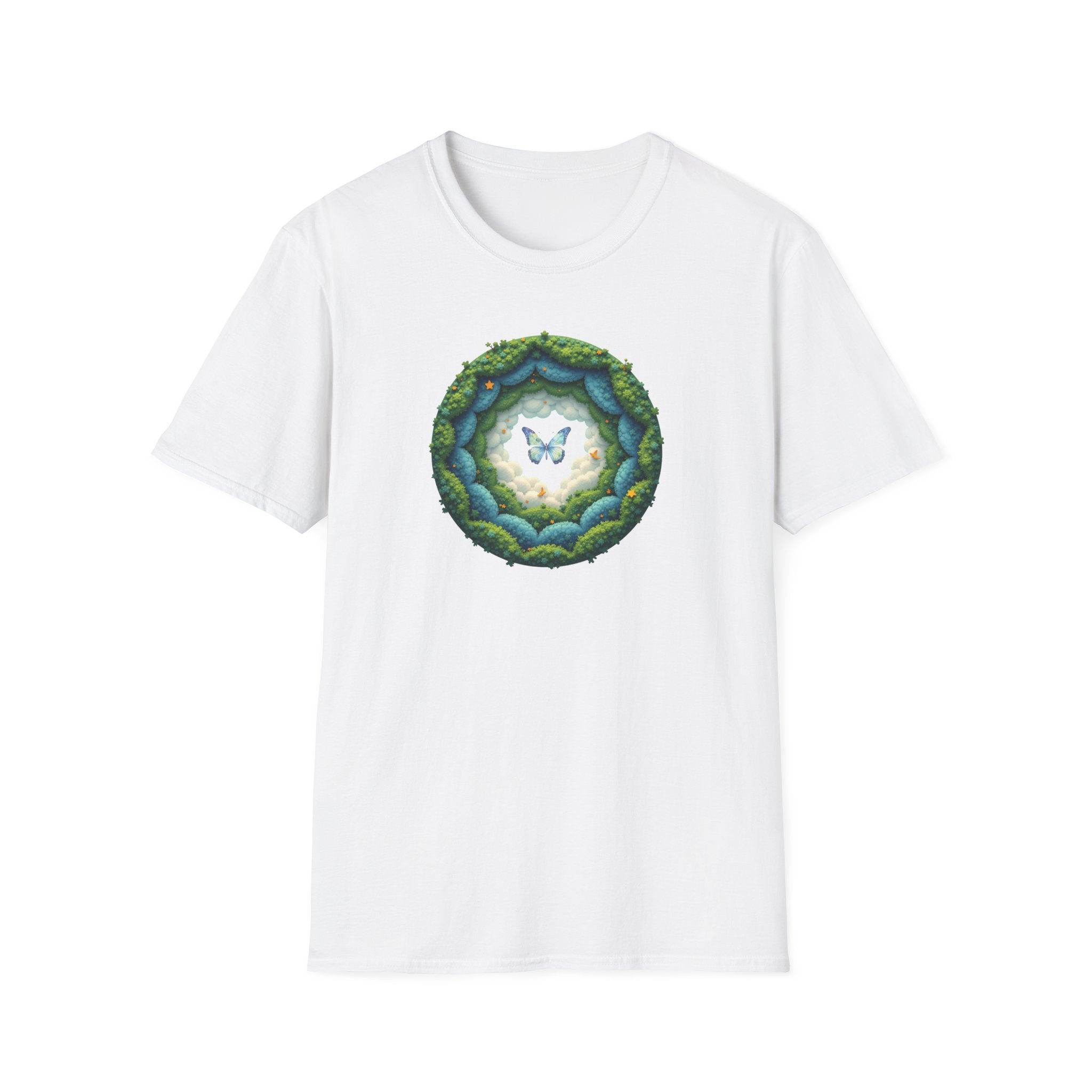 Printify T-Shirt White / S Butterfly Clouds Butterfly Clouds 22757675340657837004