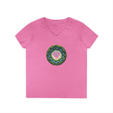 Printify V-neck S / Azalea Butterfly Clouds V-Neck T-Shirt Butterfly Clouds V-Neck T-Shirt 94077010886047070076