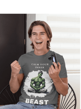 Printify T-Shirt Calm Your Inner Beast T-Shirt Calm Your Inner Beast T-Shirt