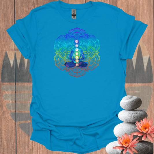 Printify T-Shirt Sapphire / S Chakra Mandala T-Shirt Chakra Mandala T-Shirt 18150886634351485950