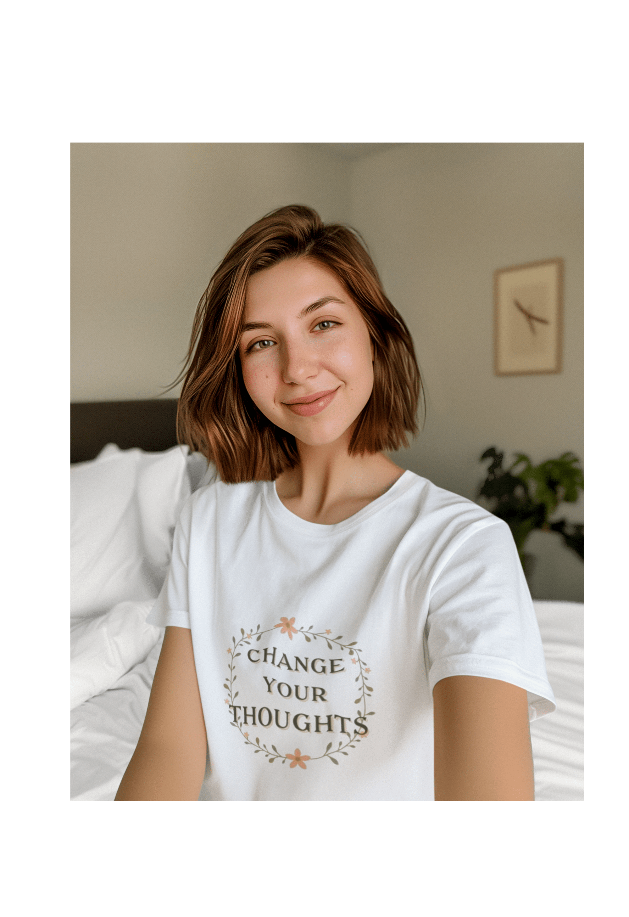 Printify T-Shirt Change Wreath T-Shirt Change Wreath T-Shirt