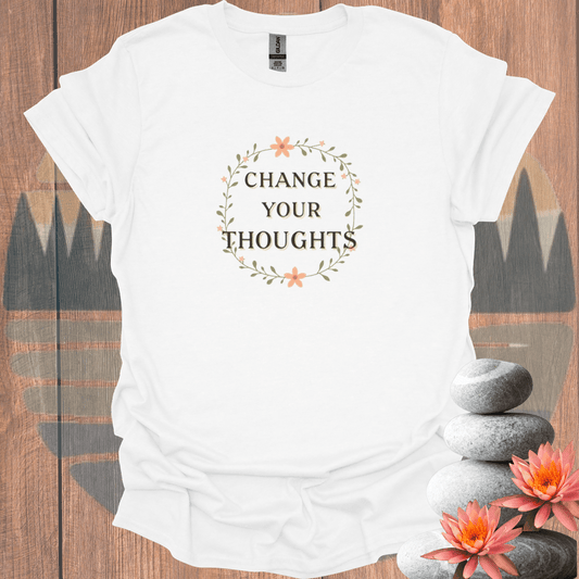 Printify T-Shirt White / S Change Wreath Unisex T-Shirt Change Wreath Unisex T-Shirt 29817463118921654270