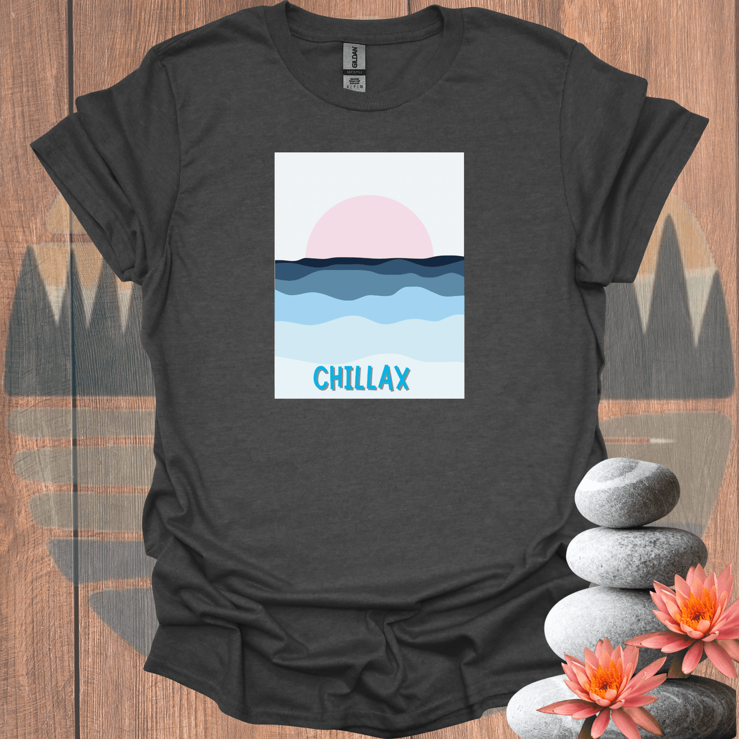 Printify T-Shirt Dark Heather / S Chillax T-Shirt Chillax T-Shirt 32605409749824906339