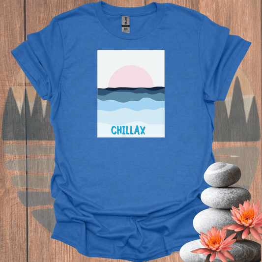 Printify T-Shirt Heather Royal / S Chillax T-Shirt Chillax T-Shirt 57812872608951023072