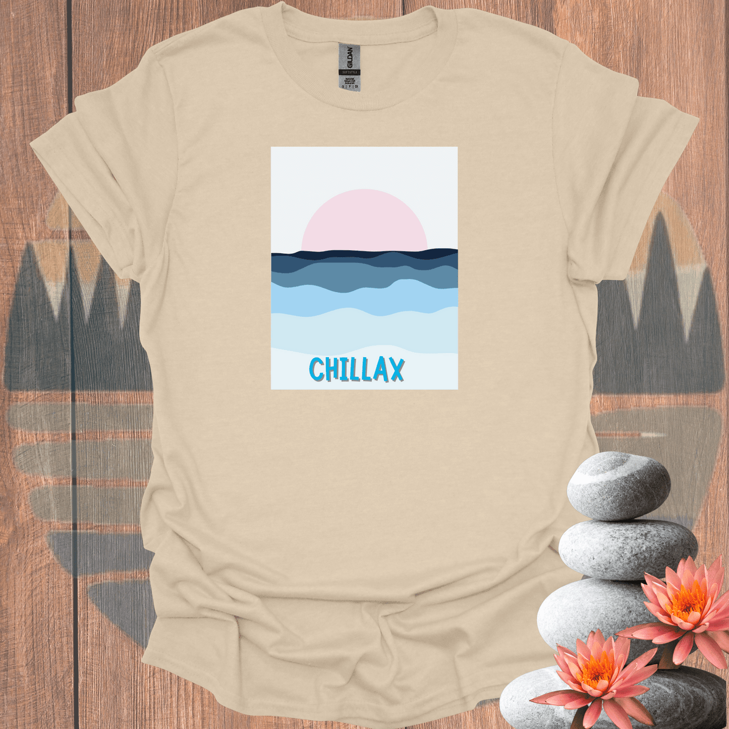 Printify T-Shirt Sand / S Chillax T-Shirt Chillax T-Shirt 32948475468966031545