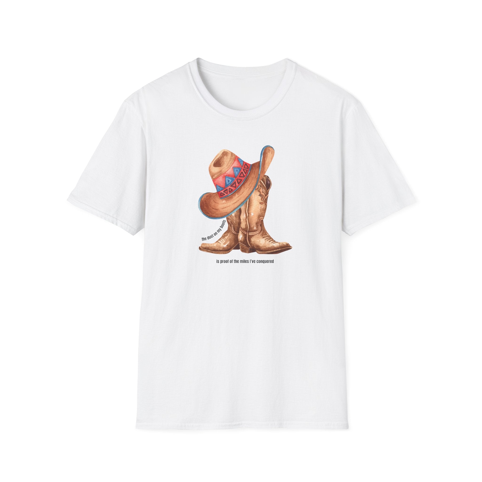 Printify T-Shirt White / S Cowgirl Boots T-Shirt Cowgirl Boots T-Shirt 81445928898555252222