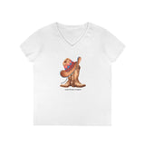 Printify V-neck S / White Cowgirl Boots V-Neck T-Shirt Cowgirl Boots V-Neck T-Shirt 18008227480108759017