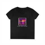 Printify V-neck S / Black Cowgirl Dreams V-Neck T-Shirt Cowgirl Dreams V-Neck T-Shirt 11538566007690690210