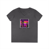 Printify V-neck S / Charcoal Cowgirl Dreams V-Neck T-Shirt Cowgirl Dreams V-Neck T-Shirt 29905571826215229578