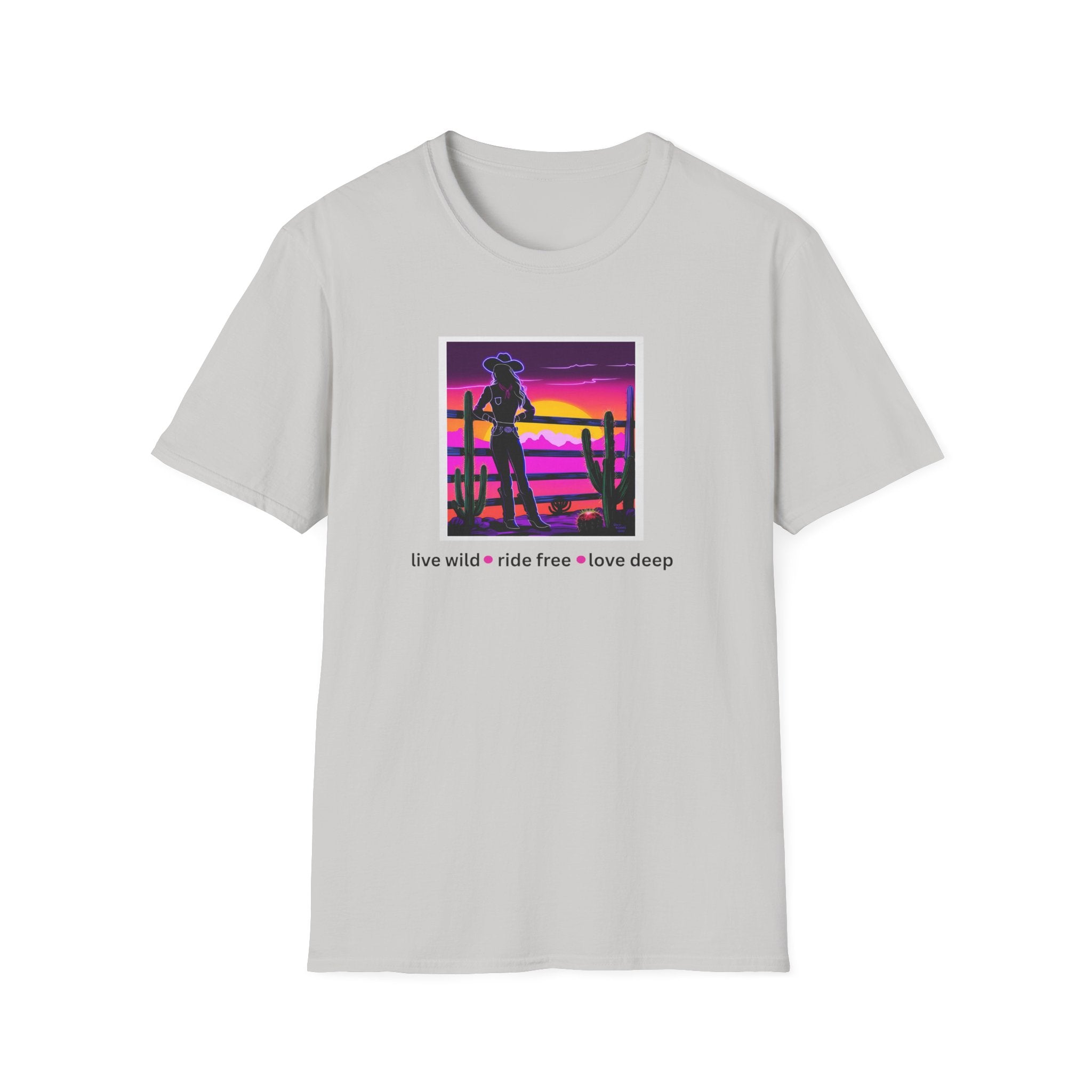 Printify T-Shirt Ice Grey / S Cowgirl Heart Cowgirl Heart 31329236284191935941
