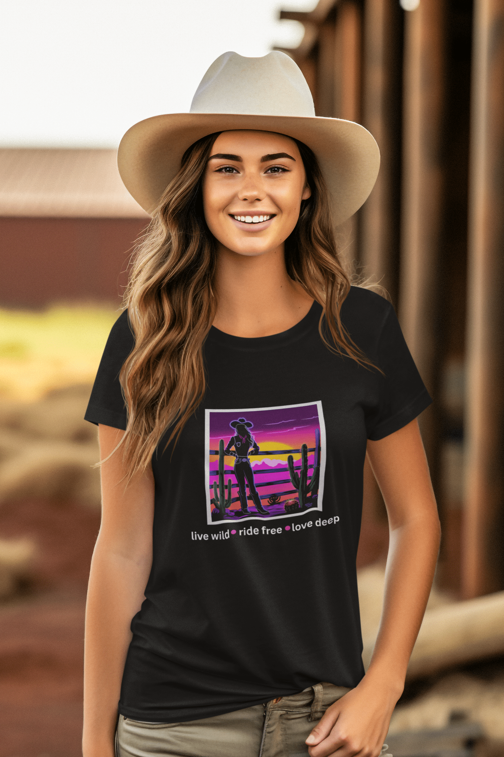 Printify T-Shirt Cowgirl Heart Cowgirl Heart