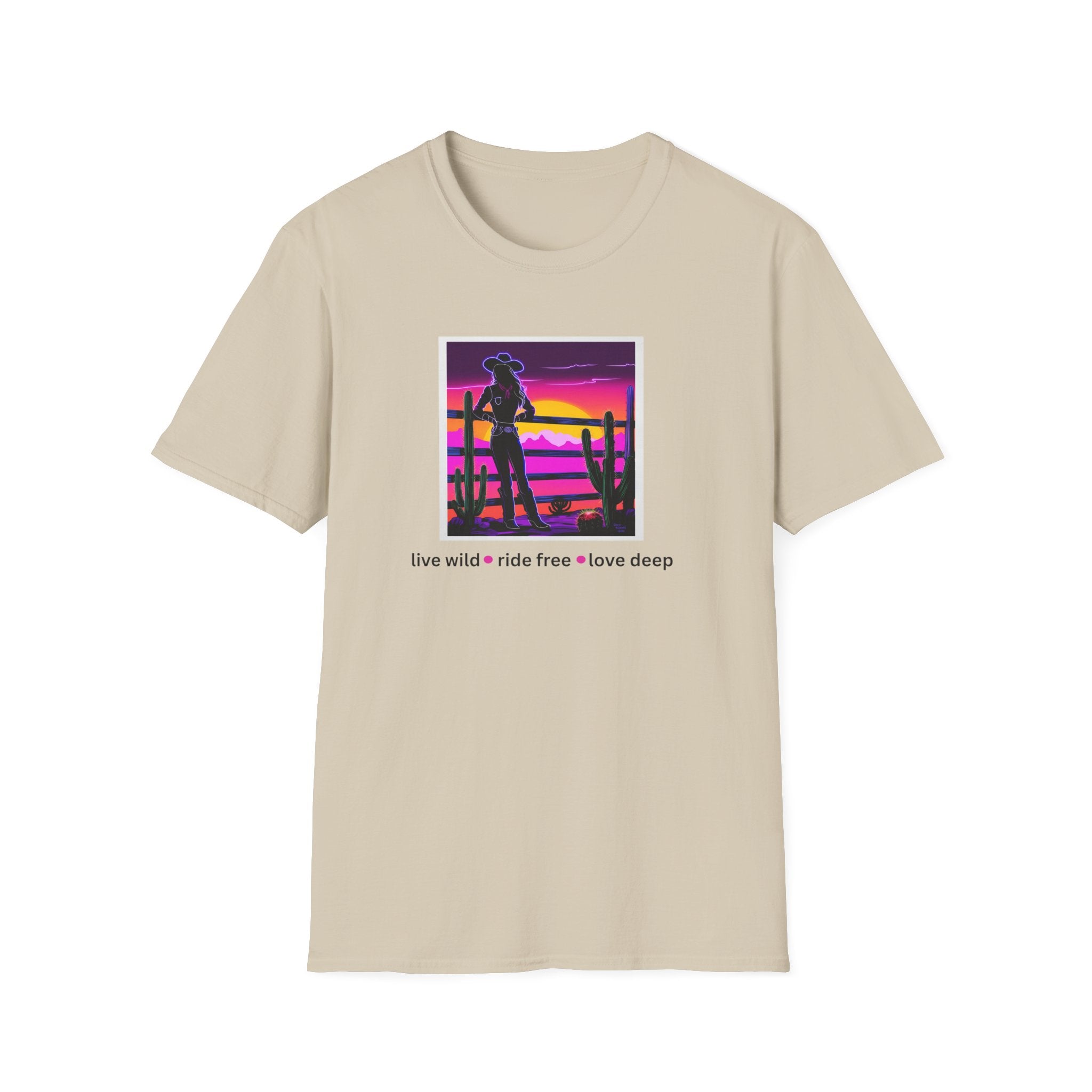 Printify T-Shirt Sand / S Cowgirl Heart Cowgirl Heart 57242575647671932723