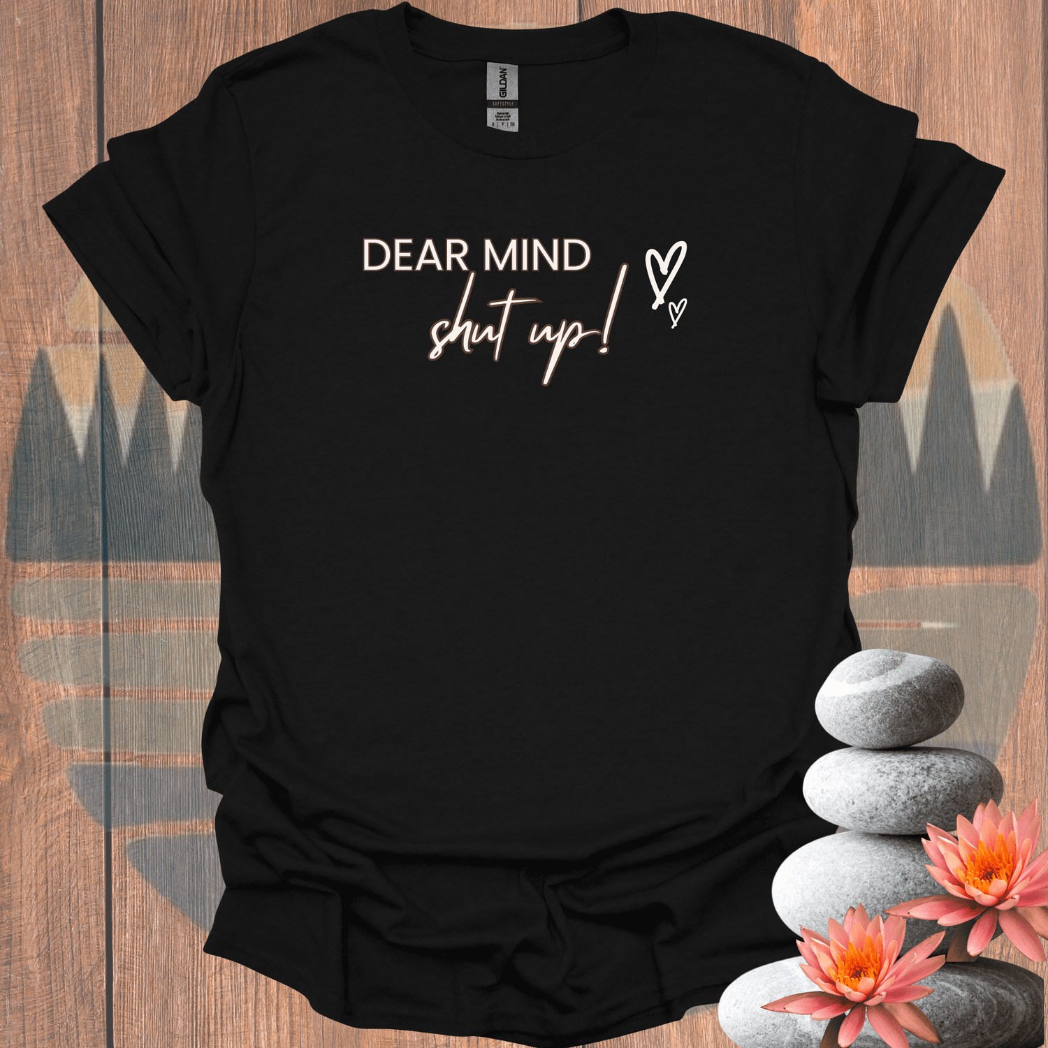 Printify T-Shirt Black / S Dear Mind Cursive T-Shirt Dear Mind Cursive T-Shirt 26301854617178543833