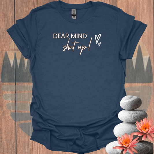 Printify T-Shirt Heather Navy / S Dear Mind Cursive T-Shirt Dear Mind Cursive T-Shirt 77901245810724745972