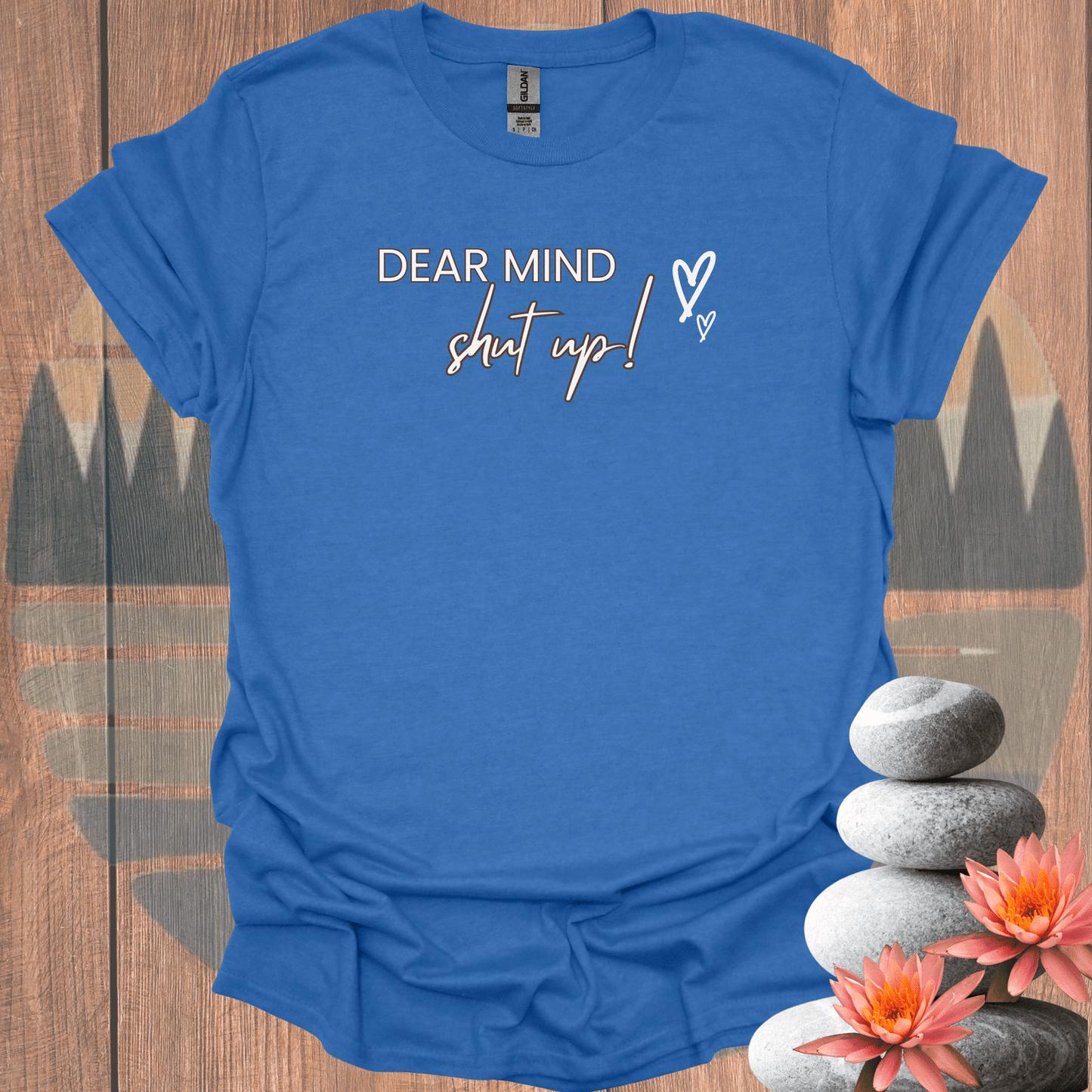 Printify T-Shirt Heather Royal / S Dear Mind Cursive T-Shirt Dear Mind Cursive T-Shirt 29207241142191871824